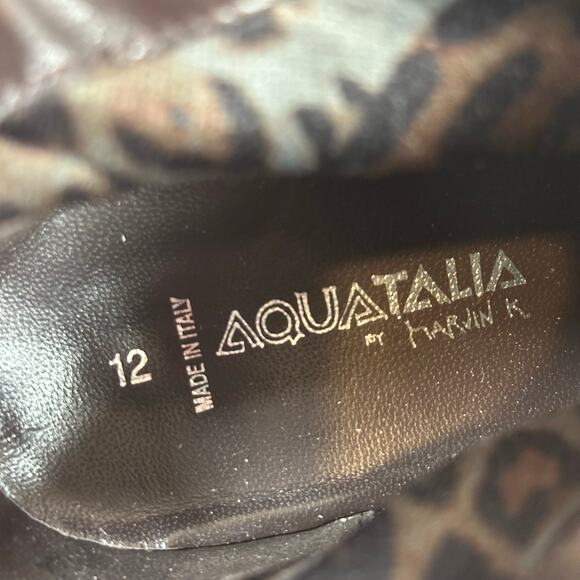 Aquatalia Marvin K Riley Dark Brown Suede Back Zipper Ankle Boots Size 12 - Picture 8 of 10